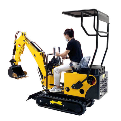 Mini Diesel Excavator economizzatore d'energia 800kg 12hp con rivestimento protettivo su misura