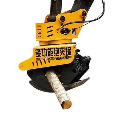 Accessorio per escavatore a benna forestale Pinza idraulica Sega per tagliare il legno