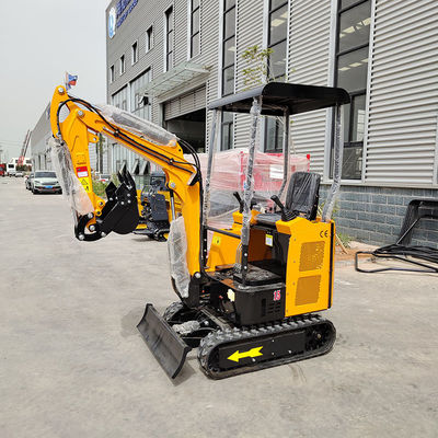 Peso del veicolo 1500 kg Mini Crawler Excavator 375mm Platform Clearance Digger In costruzione