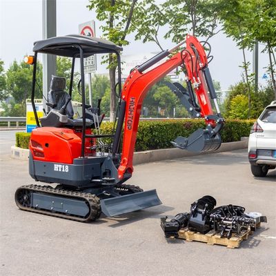 Mini escavatore idraulico compatto e potente con 1800 kg di peso operativo