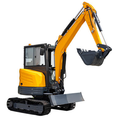 Mini escavatore Hightop certificato CE conforme all'EPA con raggio di sterzata posteriore di 885 mm