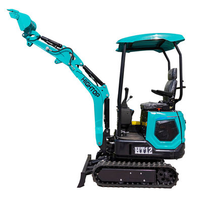 Mini escavatore HT12 con motore da 7KW e peso operativo di 1200kg