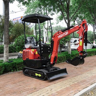 HT12G Mini escavatore da 1,2 tonnellate con motore Kubota Z482 e design compatto per spazi ristretti